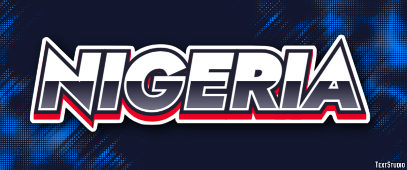 Nigeria Text effect