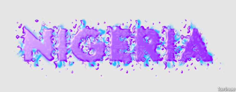 Nigeria Text effect
