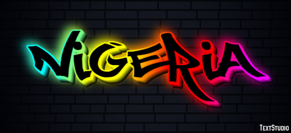 Nigeria Text effect