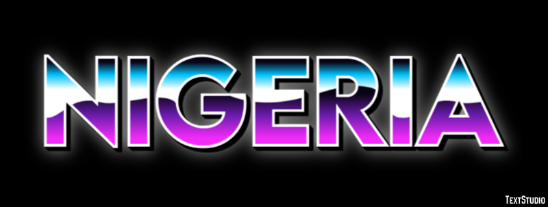 Nigeria Text effect
