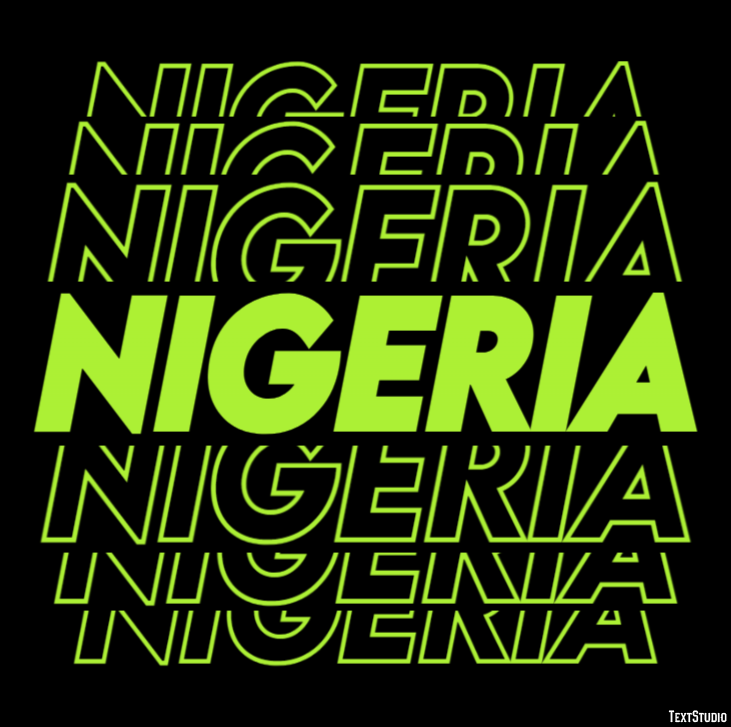 Nigeria Text effect