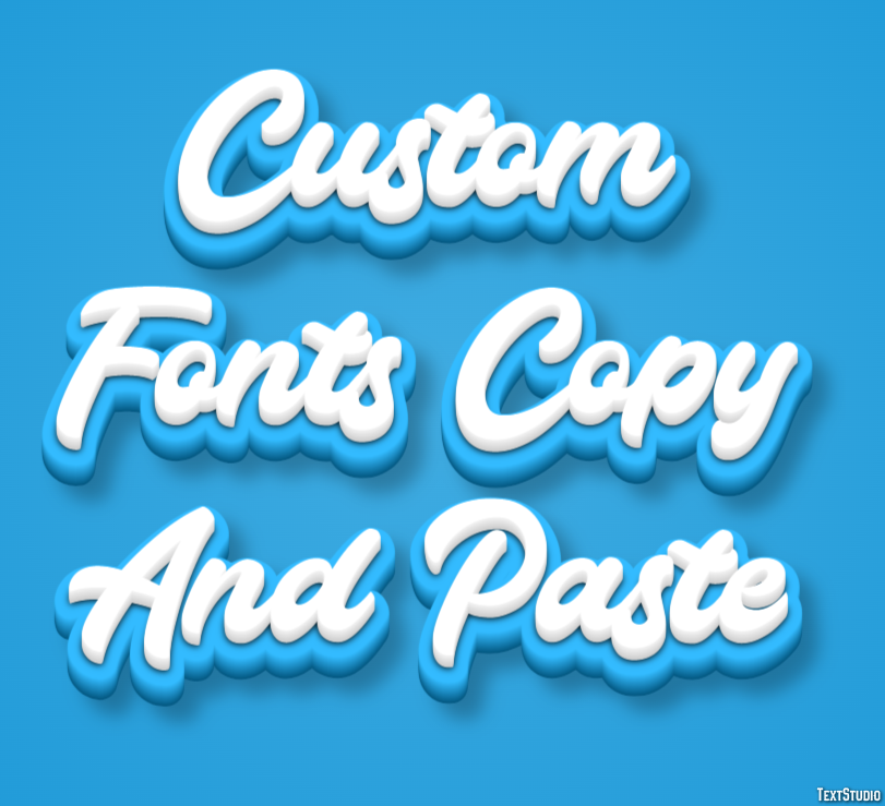 Custom Fonts Copy And Paste テキスト効果