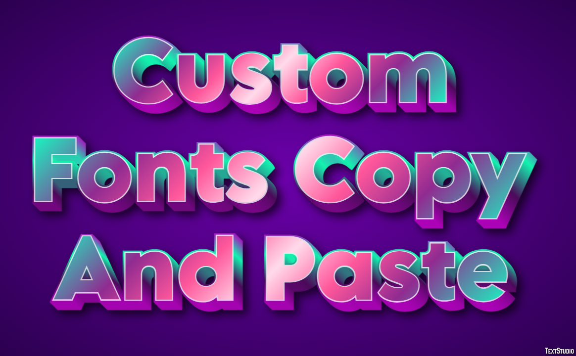Custom Fonts Copy And Paste テキスト効果