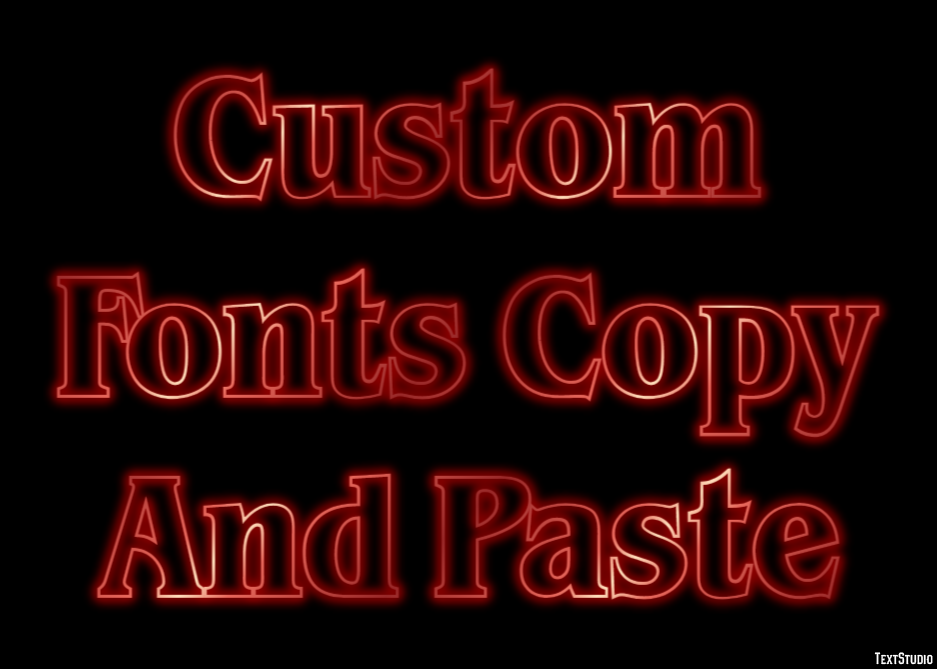 Custom Fonts Copy And Paste テキスト効果