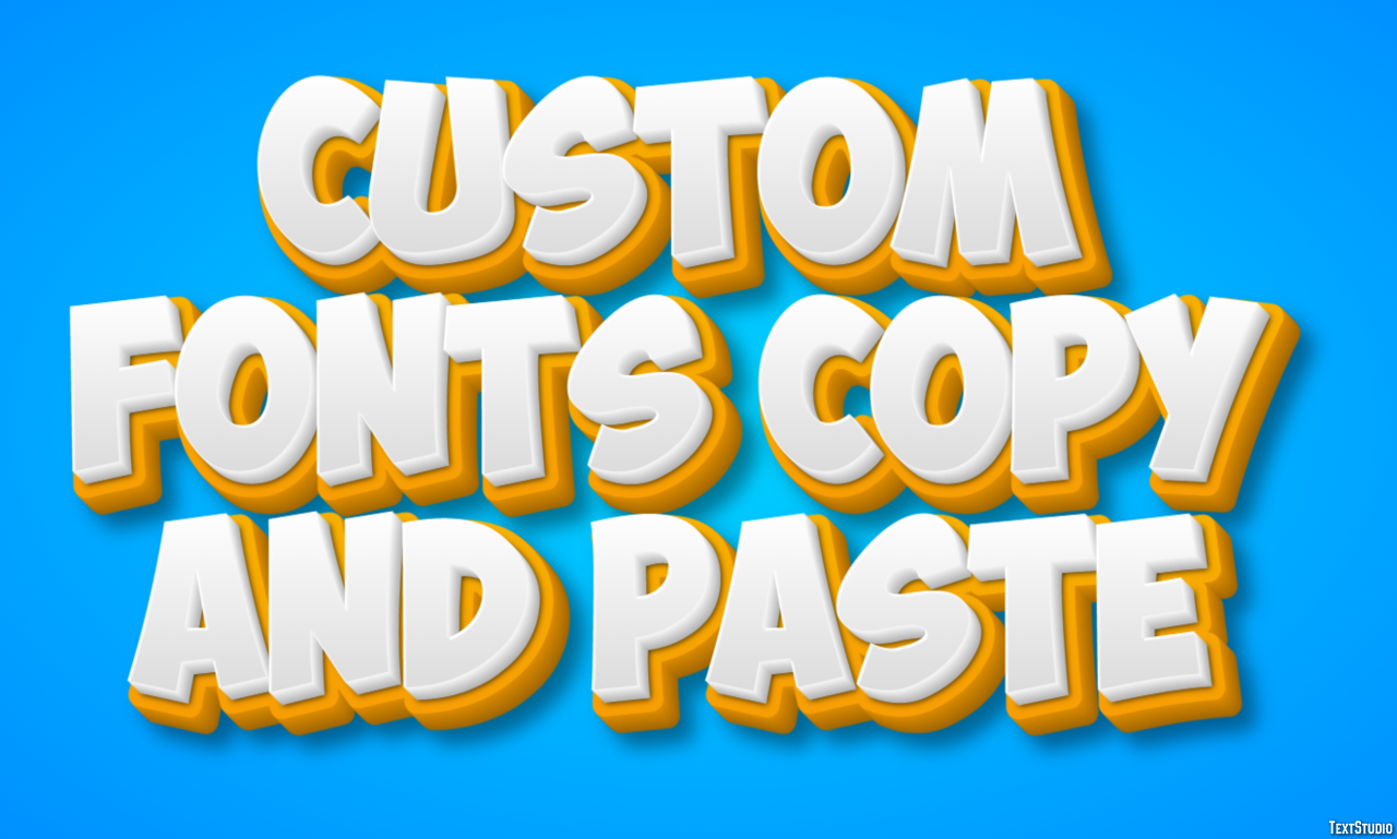 Custom Fonts Copy And Paste テキスト効果