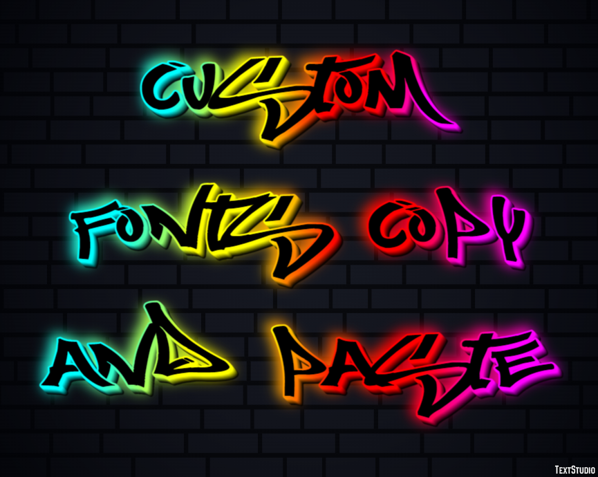 Custom Fonts Copy And Paste テキスト効果