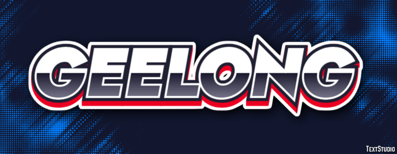 Geelong Effetto testo