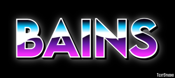 Bains Text effect