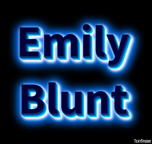Emily Blunt Effetto testo