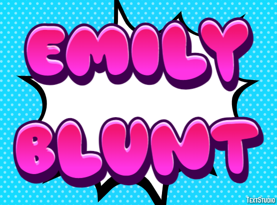 Emily Blunt Efeito do texto