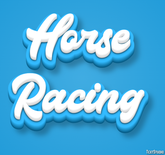 Horse Racing Text effect