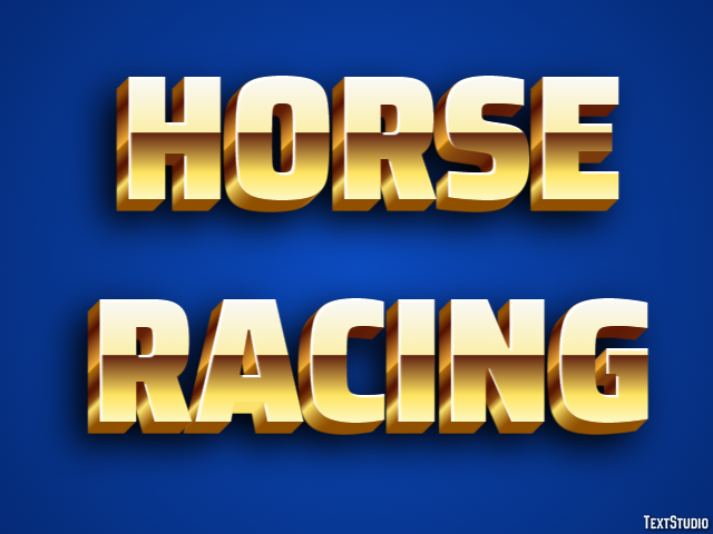 Horse Racing Text Effect