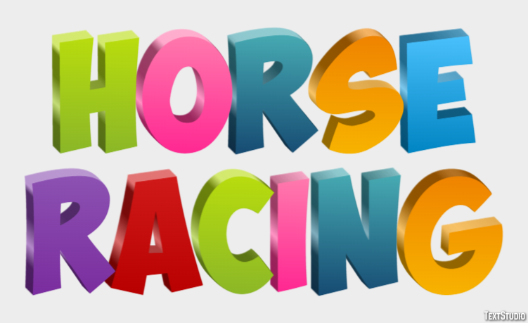 Horse Racing Text effect