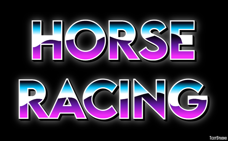 Horse Racing Text effect