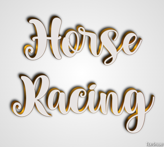 Horse Racing Text Effect