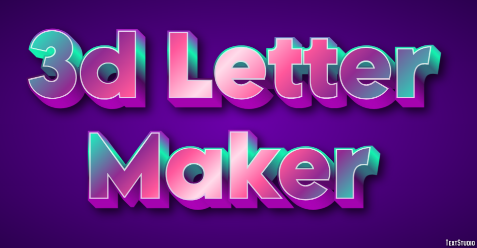 3d Letter Maker テキスト効果