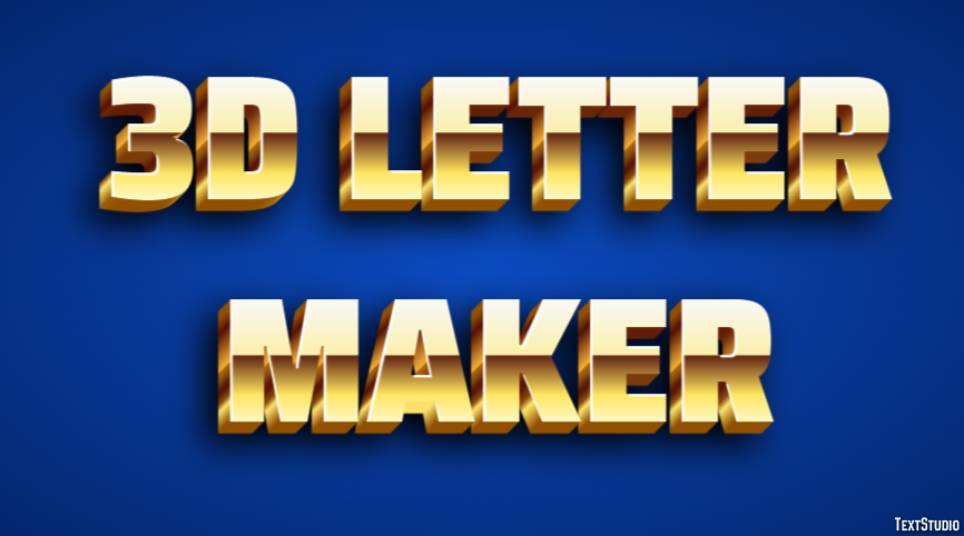 3d Letter Maker テキスト効果