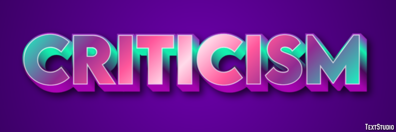 Criticism Efeito de texto