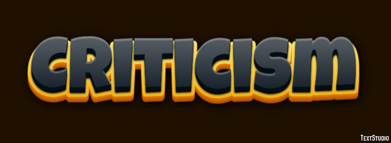 Criticism Text Effect