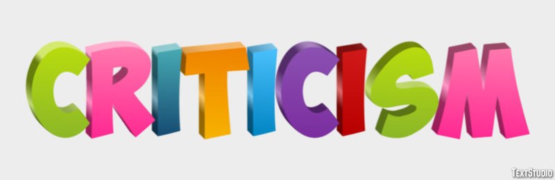 Criticism Efeito de texto