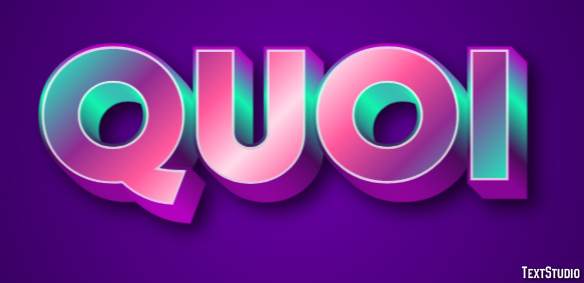 Quoi Text Effect
