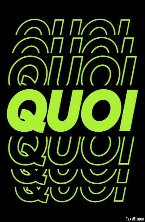 Quoi Text Effect