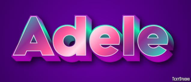 Adele Texteffekt