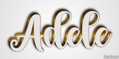 Adele Эффект текста