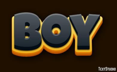 Boy Text effect
