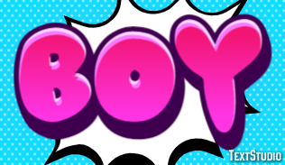 Boy Text effect