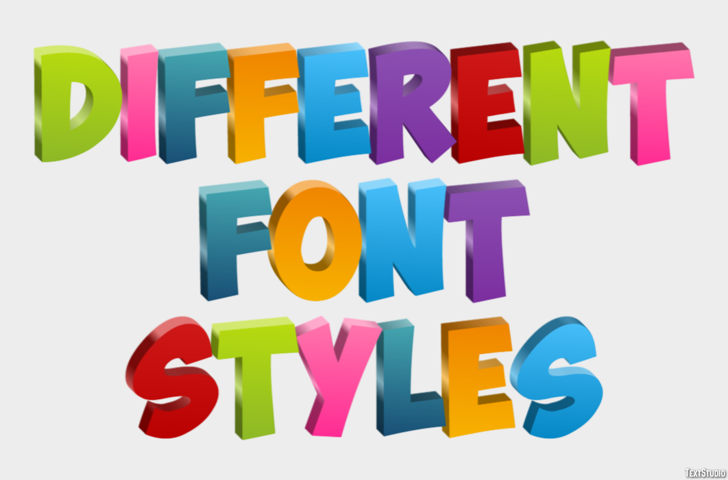 Different Font Styles Effet de Texte