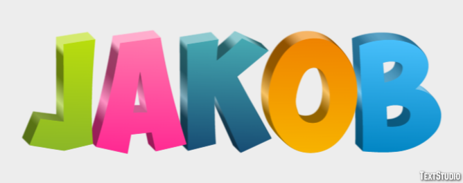 Jakob Efeito de texto
