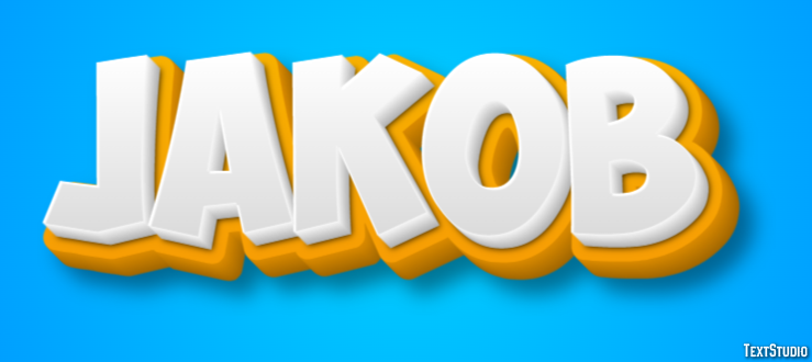Jakob Efeito de texto