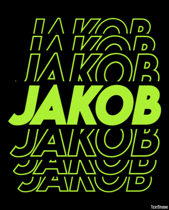 Jakob Efeito de texto