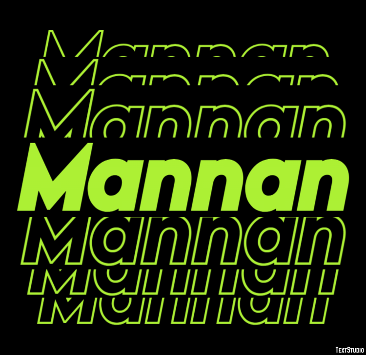 Mannan Efekt tekstowy