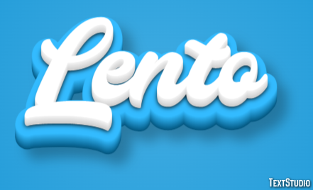 Lento Efeito de texto