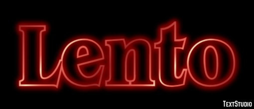 Lento Efeito de texto