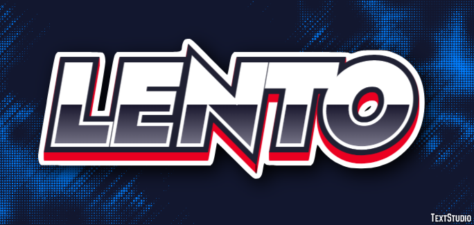 Lento Efeito de texto