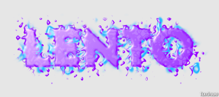 Lento Efeito de texto