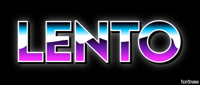 Lento Efeito de texto