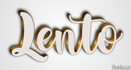 Lento Efeito de texto