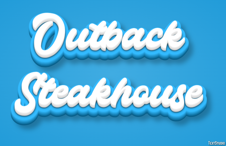Outback Steakhouse Efeito de texto