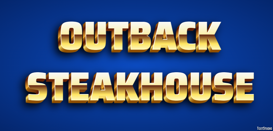Outback Steakhouse Efeito de texto