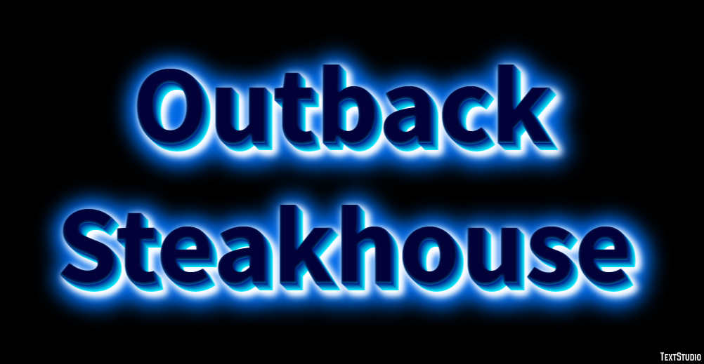 Outback Steakhouse Efeito de texto