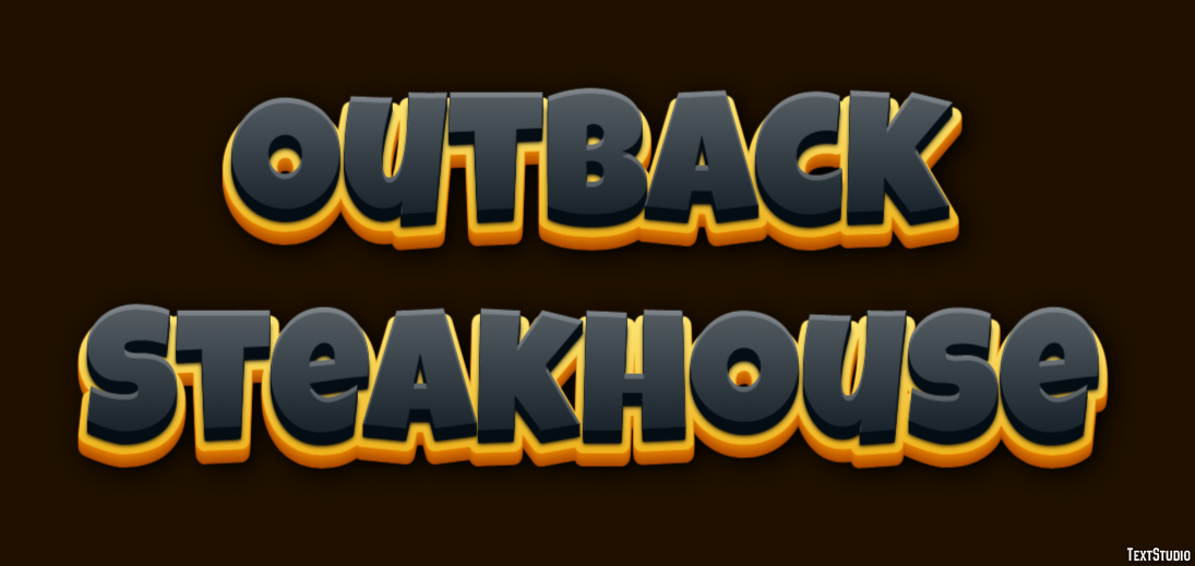 Outback Steakhouse Efeito de texto