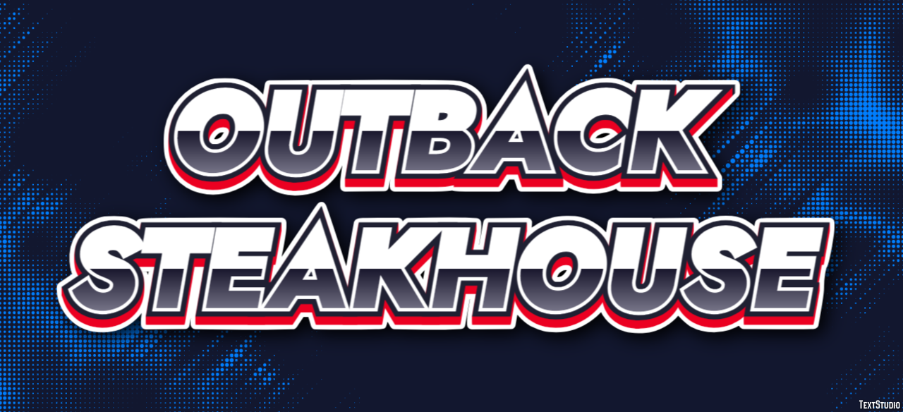 Outback Steakhouse Efeito de texto