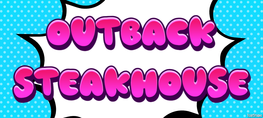 Outback Steakhouse Efeito de texto