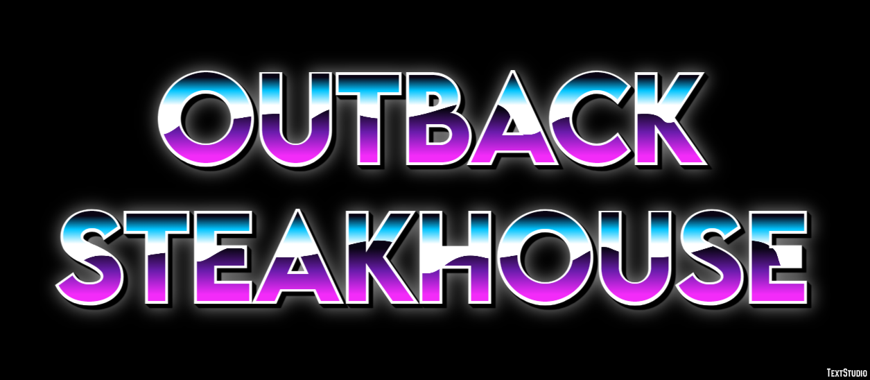 Outback Steakhouse Effet de texte