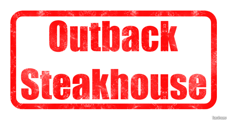 Outback Steakhouse Efeito de texto