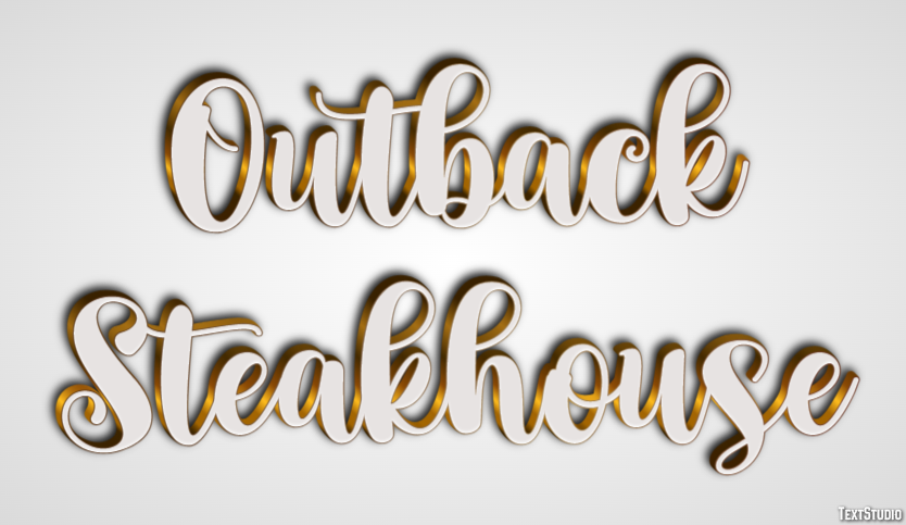 Outback Steakhouse Efeito de texto